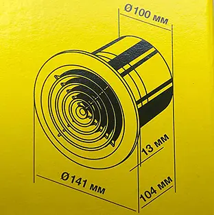 Витяжний вентилятор Домовент 100 ПФ Л - фото 3