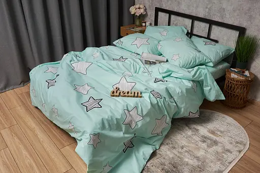 Комплект постільної білизни Moon&Star Бязь Gold Люкс Child Stars полуторний 143х210 наволочки 2х70х70 - фото 6