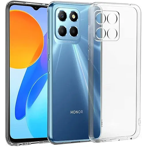 TPU чехол Epik Transparent 1.5 mm для Huawei Honor X6a Бесцветный прозрачный