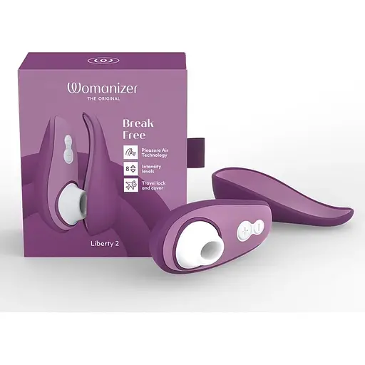 Вакуумний стимулятор Womanizer Liberty 2 Sage, Фіолетовий - фото 9