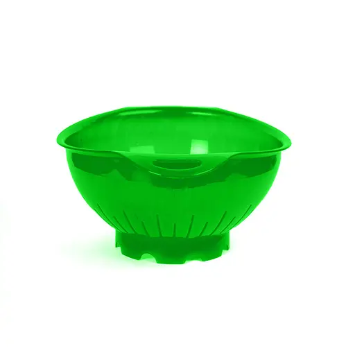 Дуршлаг пластиковый 3 литра диаметр 25 см, Мед Салатовый 85041 - фото 10