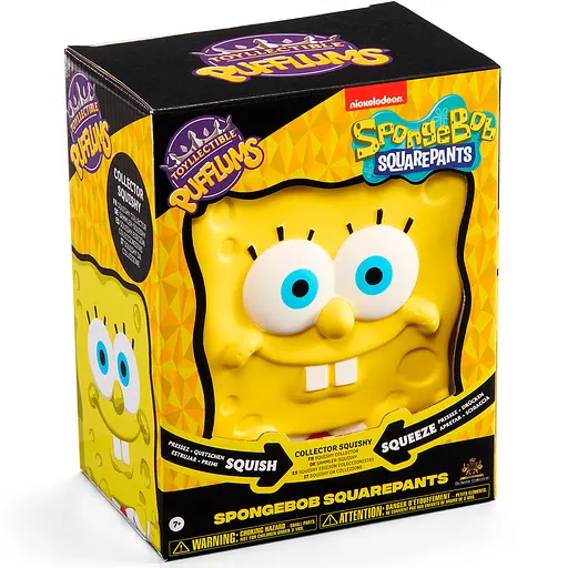 Игрушка антистресс Spongebob Squarepants - Pufflums сквиш (Губка Боб) 18,5 см - фото 7