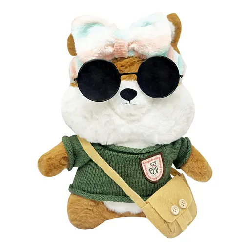 Мягкая игрушка "Собачка" Bambi K0201(Beige) одежда в ассортименте, 30 см - фото 2