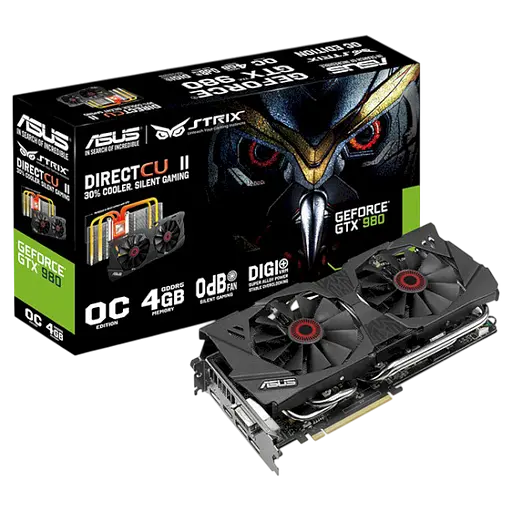 Відеокарта GeForce GTX 980 4GB Asus Strix Direct CU II OC (STRIX-GTX980-DC2OC-4GD5) Б/В - фото 2