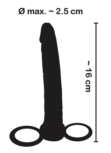 Насадка на пенис для двойного проникновения You2Toys Anal Special 16 см черный - фото 4