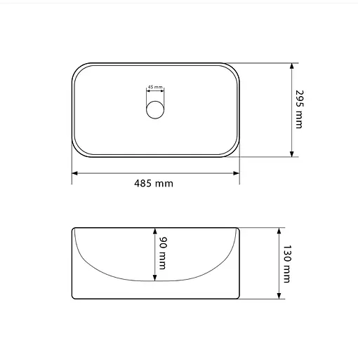 Умивальник VBI Aliano white накладний VBI-012602, Білий - фото 5