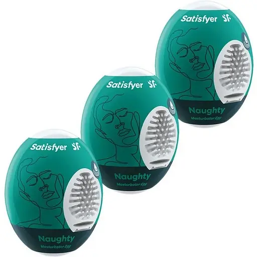 Набір мастурбаторів Satisfyer Masturbator Egg Naughty Set 3 шт. білий