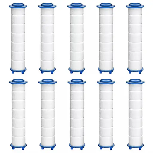 Фильтры лейки душа сменные из полипропилена для чистки воды от металлов и фторидов, 10 шт в наборе - фото 1