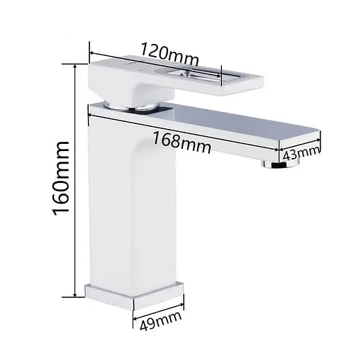 Змішувач для умивальника Gappo Futura G1017-8 - фото 5