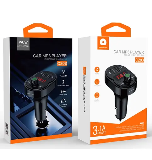 FM-модулятор WUW-C203 black - фото 2