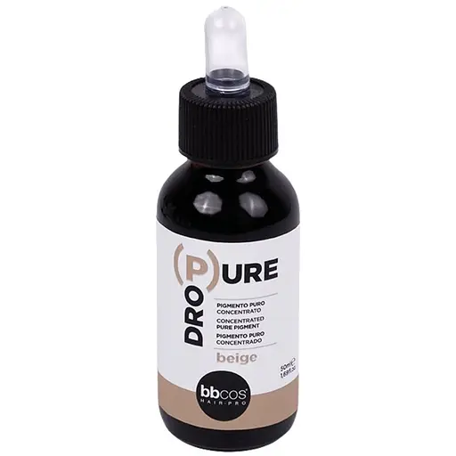 Премиальный концентрированный прямой пигмент для волос BBcos DroPure Beige с эффектом чистого бежевого блонда 50 мл - фото 1