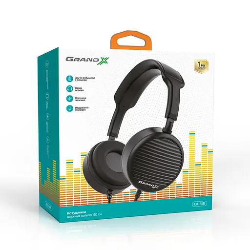 Наушники Grand-X EH-86B Black (EH-86B) - фото 2
