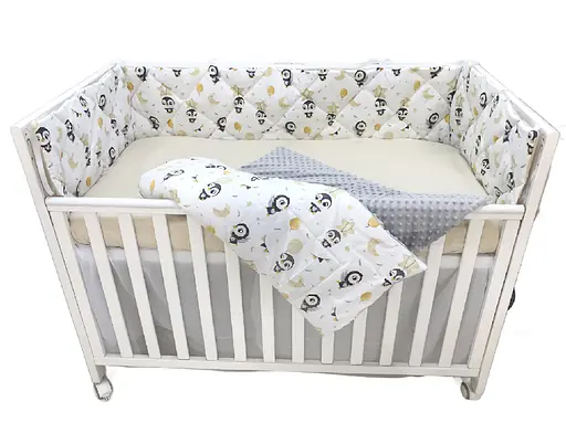 Дитячий набір Moontime у ліжечко "Пінгвіни" - фото 1