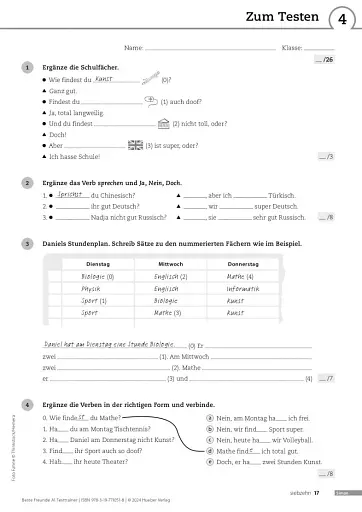 Beste Freunde A1. Testtrainer mit Audios online - фото 16