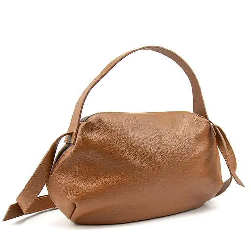 Містка повсякденна сумка карамельного кольору Firenze Italy F-IT-0565C