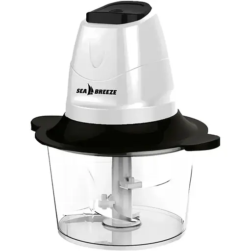 Подрібнювач кухонний SeaBreeze SB-0606 4 леза 500Вт 2000мл Білий/Чорний - фото 1