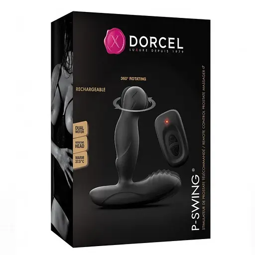 Масажери простати Dorcel P-Swing, 12.5 см чорний - фото 3