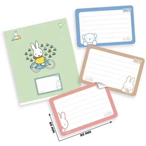 Наліпки на зошити Yes Miffy 8 шт. (955537) - фото 2