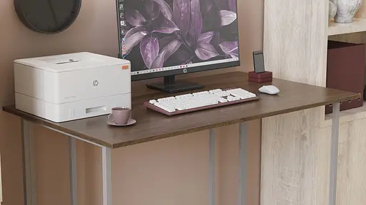 Комп'ютерний стіл Ferrum-decor Ханна 75x140x60 чорний ДСП Дуб Сонома Труфель 16мм (FRD-103493) - фото 3