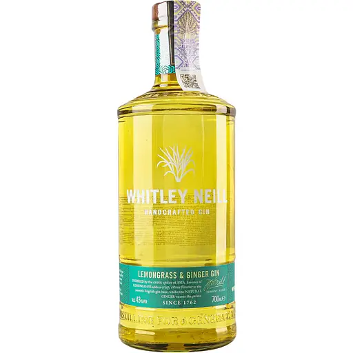 Джин Whitley Neill Lemongrass & Ginger 41.3% 0.7 л - фото 1
