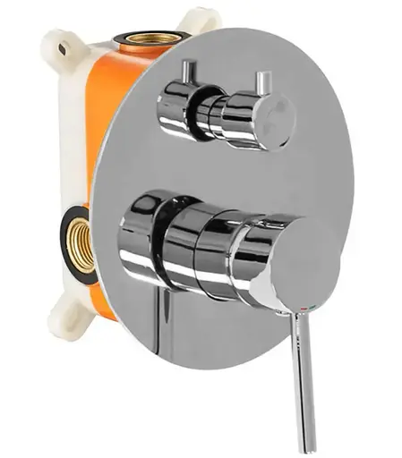 Душова система прихованого монтажу Rea Lungo + Box з виливом хром REA-P6612, Хром - фото 2