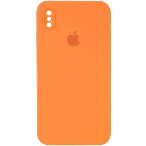 Чохол Epik Silicone Case Square Full Camera Protective AA для Apple iPhone XS Max 6.5 Помаранчевий/Papaya