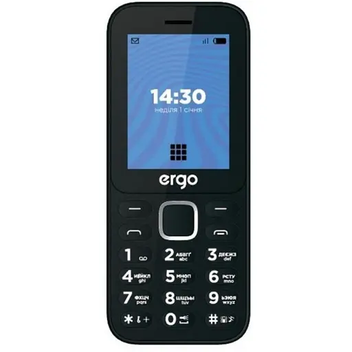 Мобильный телефон Ergo E241 Dual Sim Black