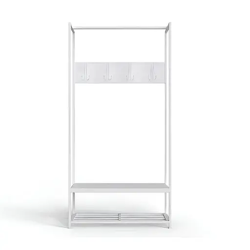 Вешалка напольная Ferrum-decor Трелис 13 180x90x38 белый ДСП Белый 16мм (FRD-104331)