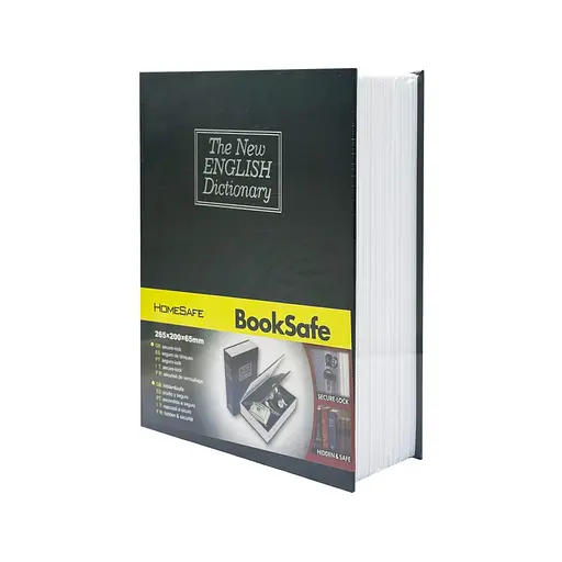 Сейф-книга з ключем для зберігання Sparta KBS-803(Black) велика, 26,5х20х6,5 см - фото 1