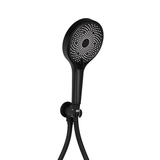 Душова система універсальна Qtap Slavonice прихованого монтажу на два споживача QTSLA113BLM45900 Black matt, Чорний матовий - фото 4