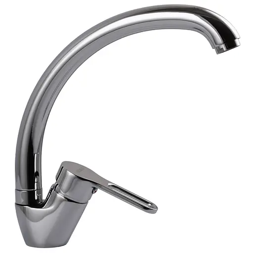 Смеситель для кухни Globus Lux Dolly GLD-0203S однорычажный с поворотным сливом 360° для удобства использования - фото 3