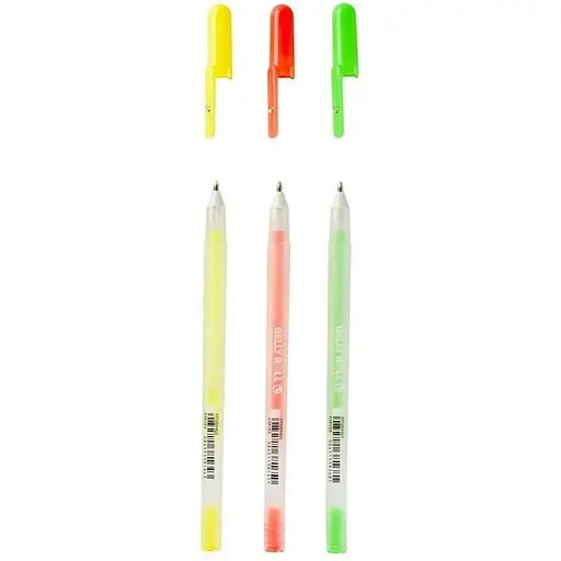 Набор гелевых ручек Sakura Moonlight Happy 3цв. - фото 3