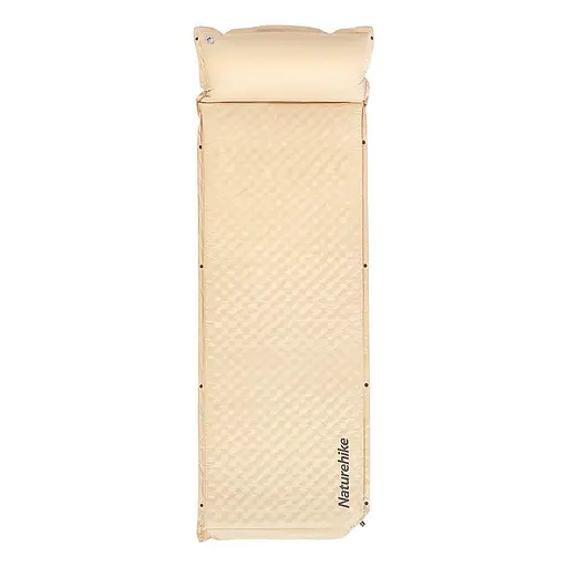 Килимок одномісний самонадувний Naturehike CNK2300DZ014 60мм з подушкою (Бежевий)