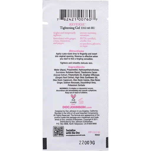 Крем для звуження піхви Doc Johnson Reverse (7 г) - фото 2