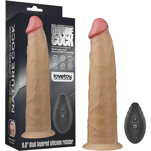 Реалістичний вібратор Lovetoy Nature Cock 23 см тілесний