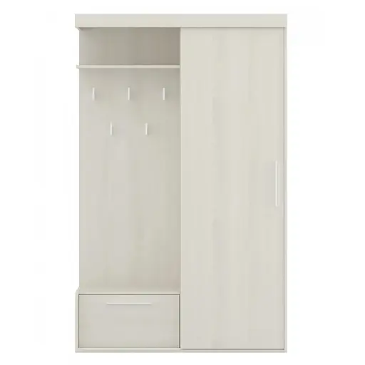 Прихожая со шкафом Гербор Агата SZF130 Ясень снежный (GRB-1411)