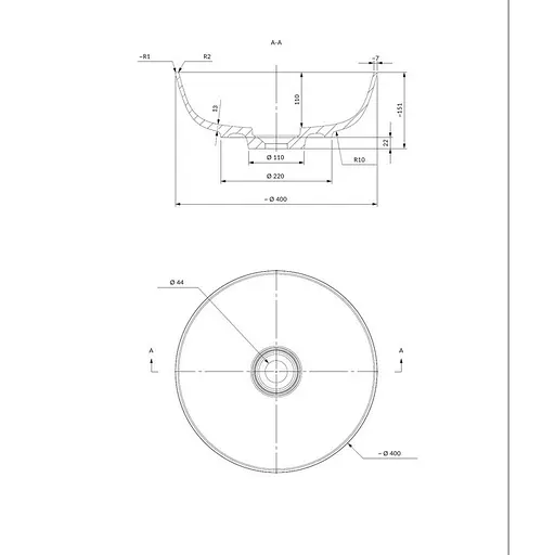 Раковина Omnires Silk white matt (SILKR400BM) - фото 5
