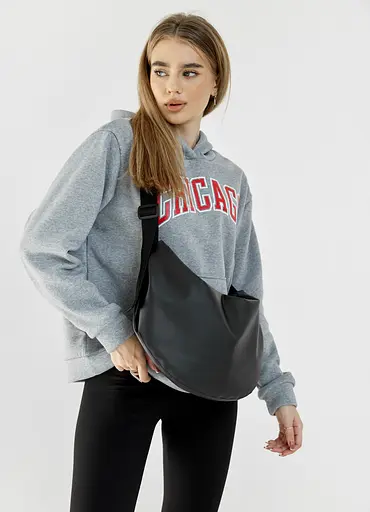 Женская сумка Sambag HOBO BAG-GLOVE Черная 28 х 58 х 4 см (53400001) - фото 9