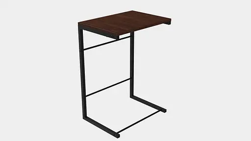 Столик Террі Ferrum-decor 650x440x330 Чорний метал ДСП Венге Магія 16 мм (FRD-105316) - фото 4