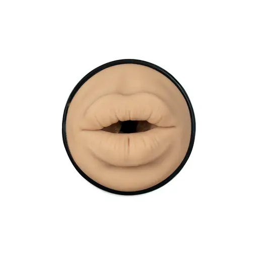 Реалистичный мастурбатор Kiiroo Victoria June Realistic Lips + PowerBlow телесный - фото 2