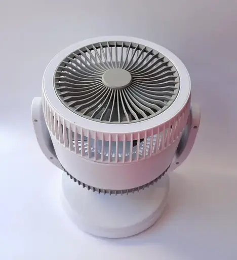 Вентилятор акумуляторний Mini fan VU-05 FS-25 LED автообертання Білий - фото 3