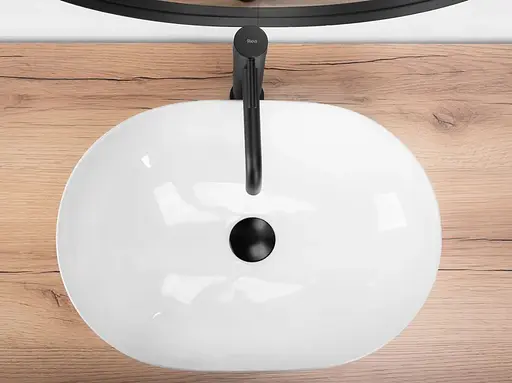 Умивальник Rea Lisa white накладний REA-U6022, Білий - фото 5