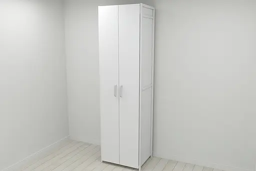 Шкаф Гардероб Уни секция 7 серии Конект Ferrum-decor 220x60x50см Белый металл ДСП Белый 16 мм (FRD-104567) - фото 2