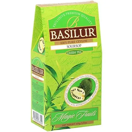 Чай зелений Basilur Магічні фрукти Саусеп 100г картон - фото 1