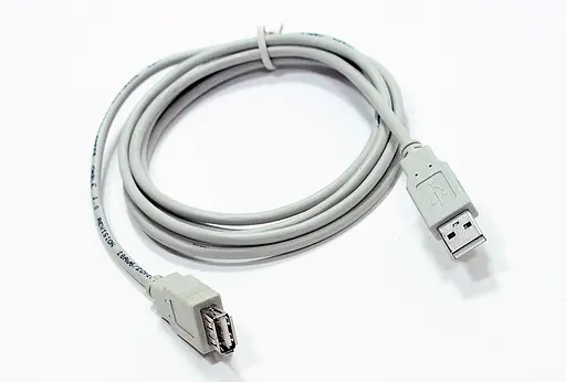 Удлинитель USB (штекер A — гнездо А) 3 метра серая версия юсб 2.0 - фото 2