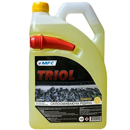 Омивач скла зимовий МФК Triol Лимон -20 ПЕ з лійкою 4 л