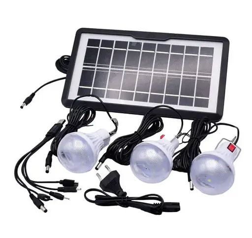 Кемпинговый аккумуляторный фонарь (станция) BL-80172 + солнечная панель + 3 лампы + Power Bank (4 режима) - фото 4