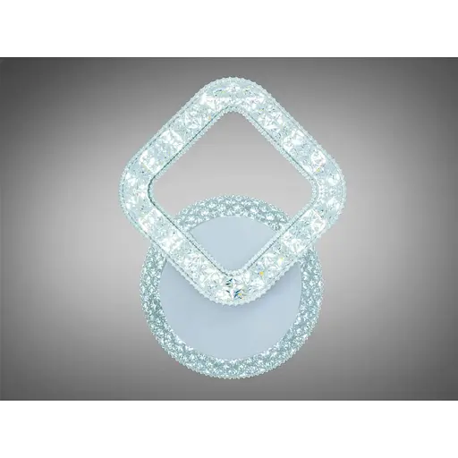 Світлодіодне бра Romin чорне 17 Вт з ланцюжком кругле - фото 1