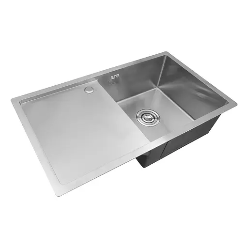 Кухонная мойка Kroner KRP Gebürstet-7844RHM (3,0/1,0 мм) CV022804, Нержавеющая сталь - фото 3