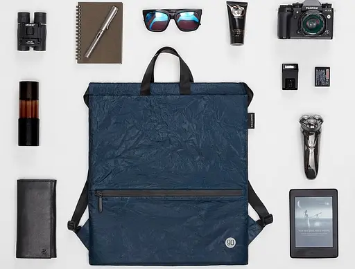 Рюкзак RunMi 90 Points Lightweight Urban Drawstring Backpack Blue - фото 5